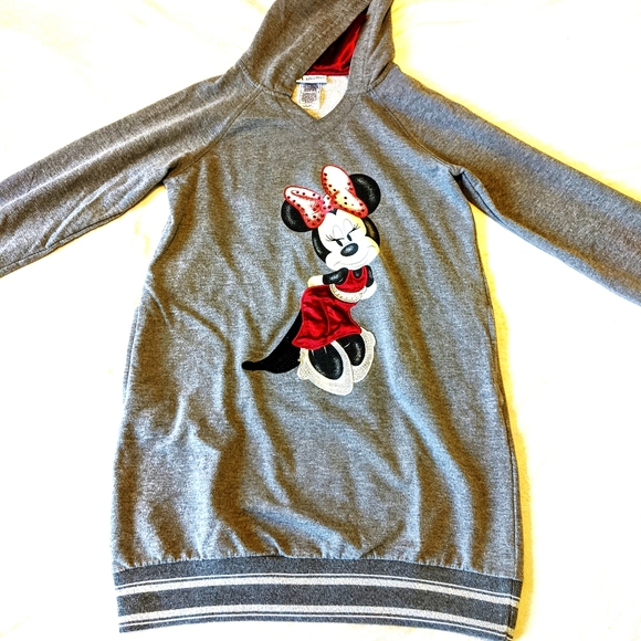 DISNEY Classic Cameo Minnie Mouse Sweatshirt Dress - Picture 4 of 14
